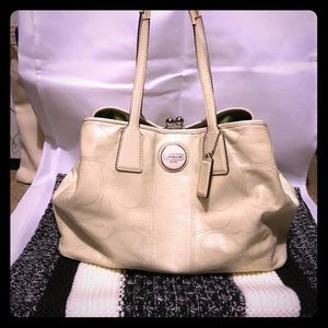 SOLD- Coach patent leather handbag